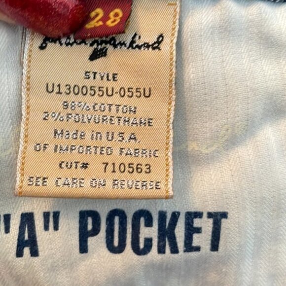 𝅺7 for all man kind “A” pocket jeans bootcut designer y2k sz 28 medium wash - Picture 5 of 7